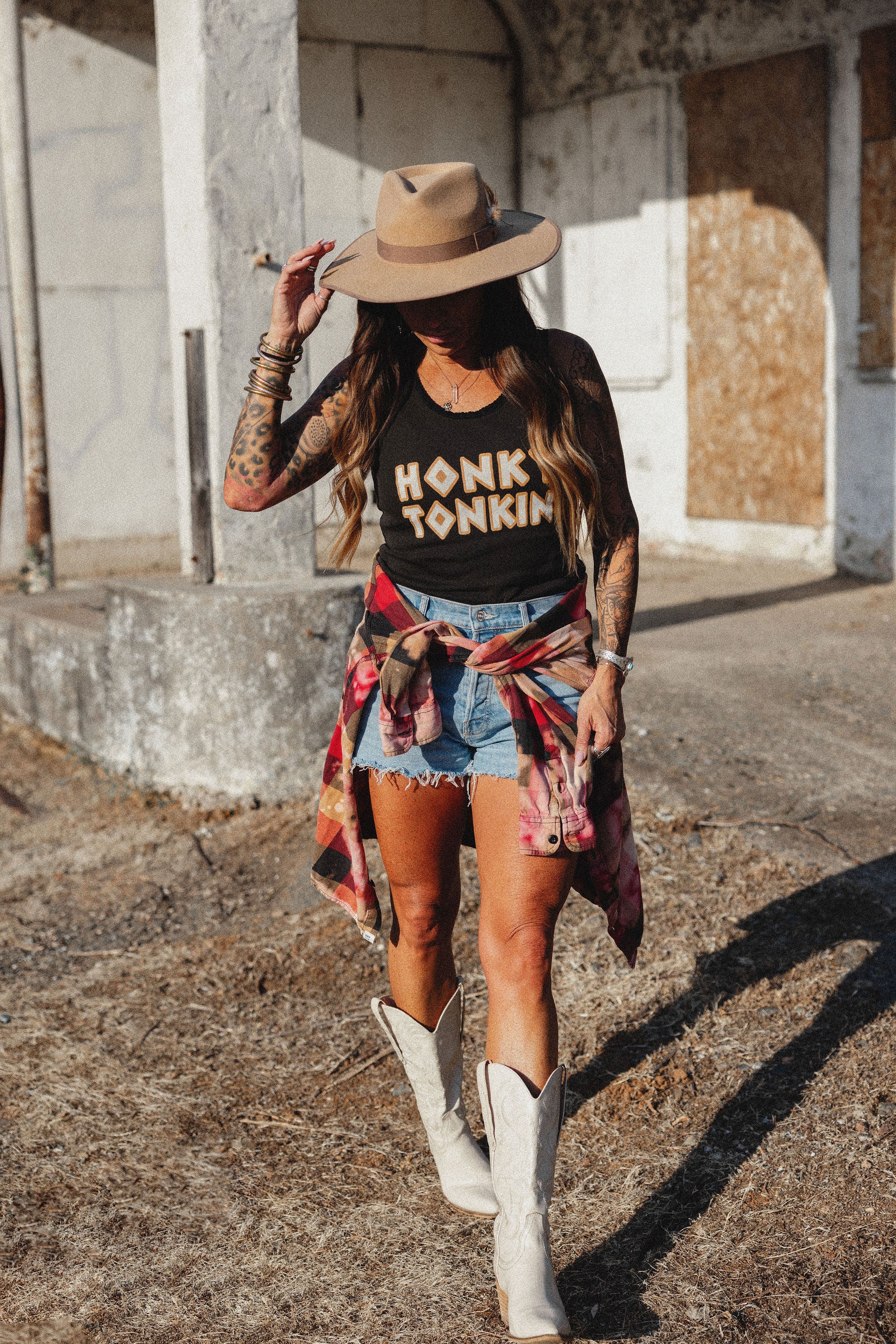 Honky Tonkin Lace Tank