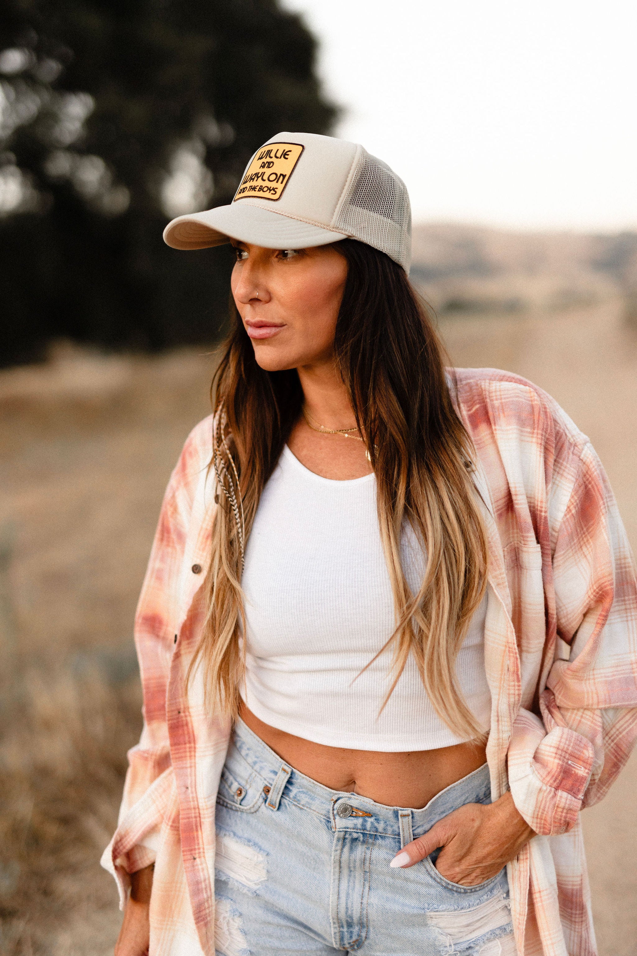 Willie and Waylon and The Boys Trucker Hat