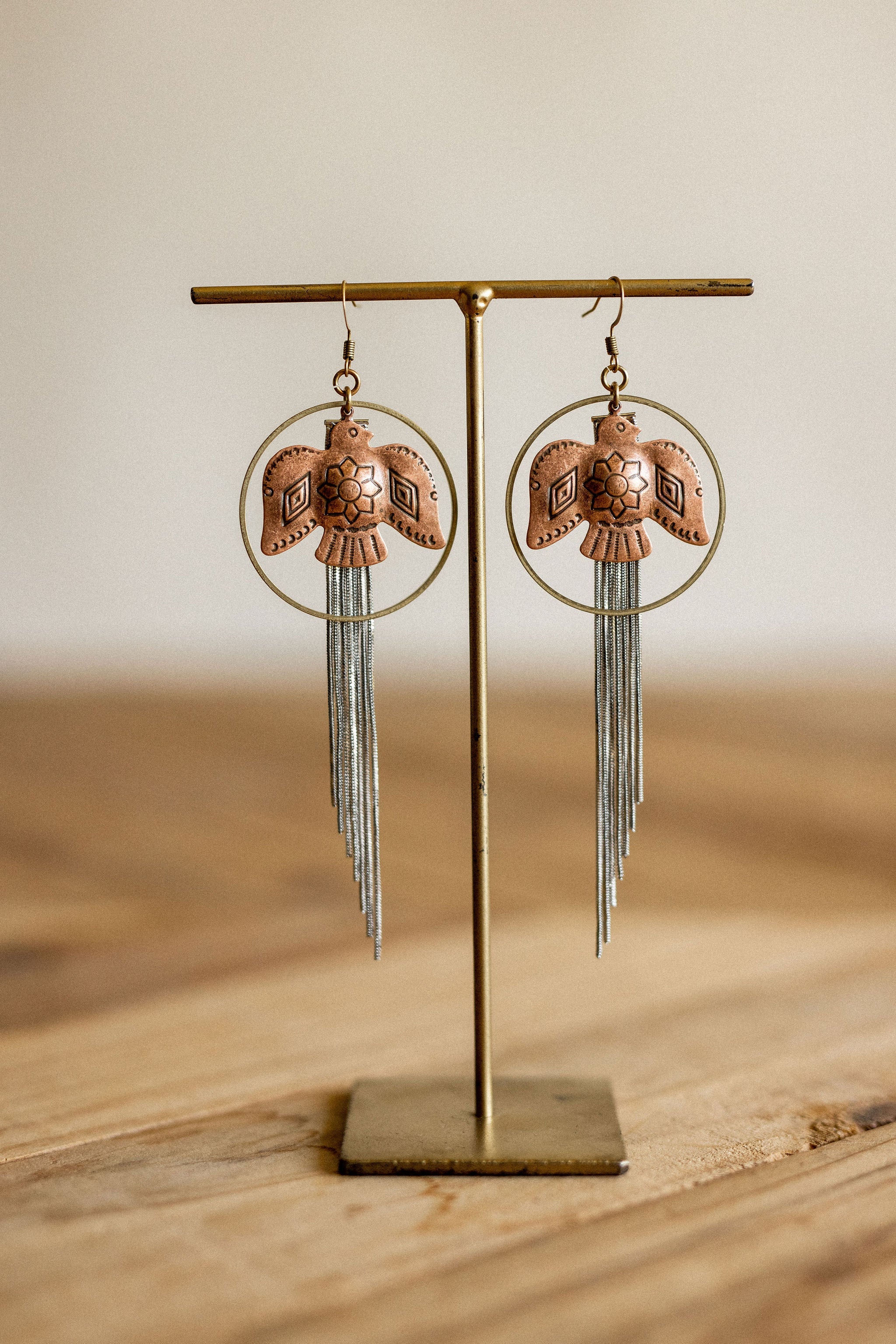 Thunderbird Tassel Earrings