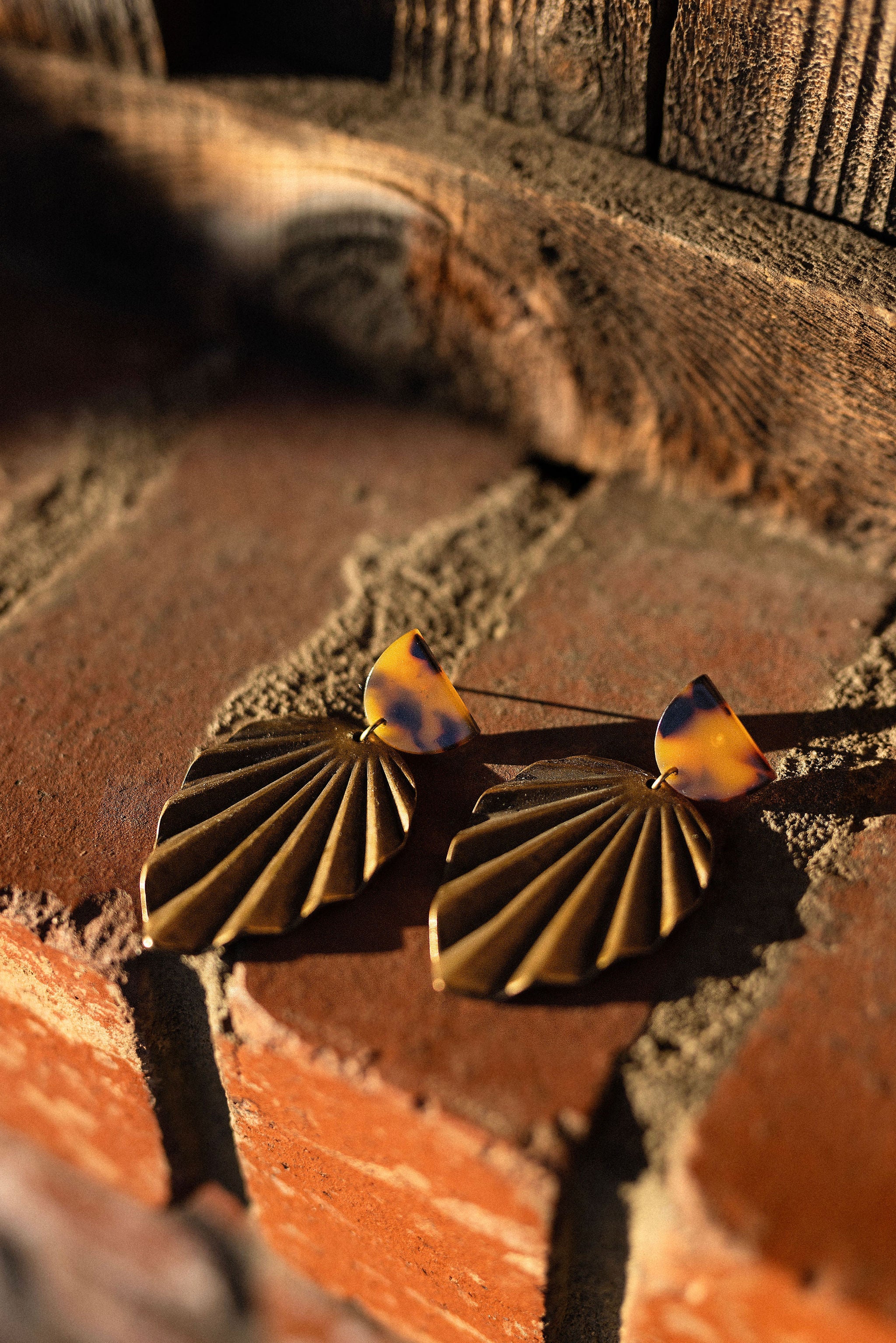 Brass Roots Earrings