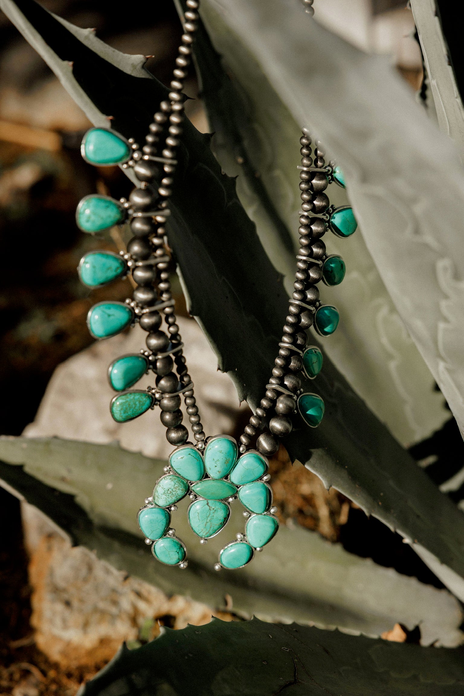 Turquoise Blossom Necklace