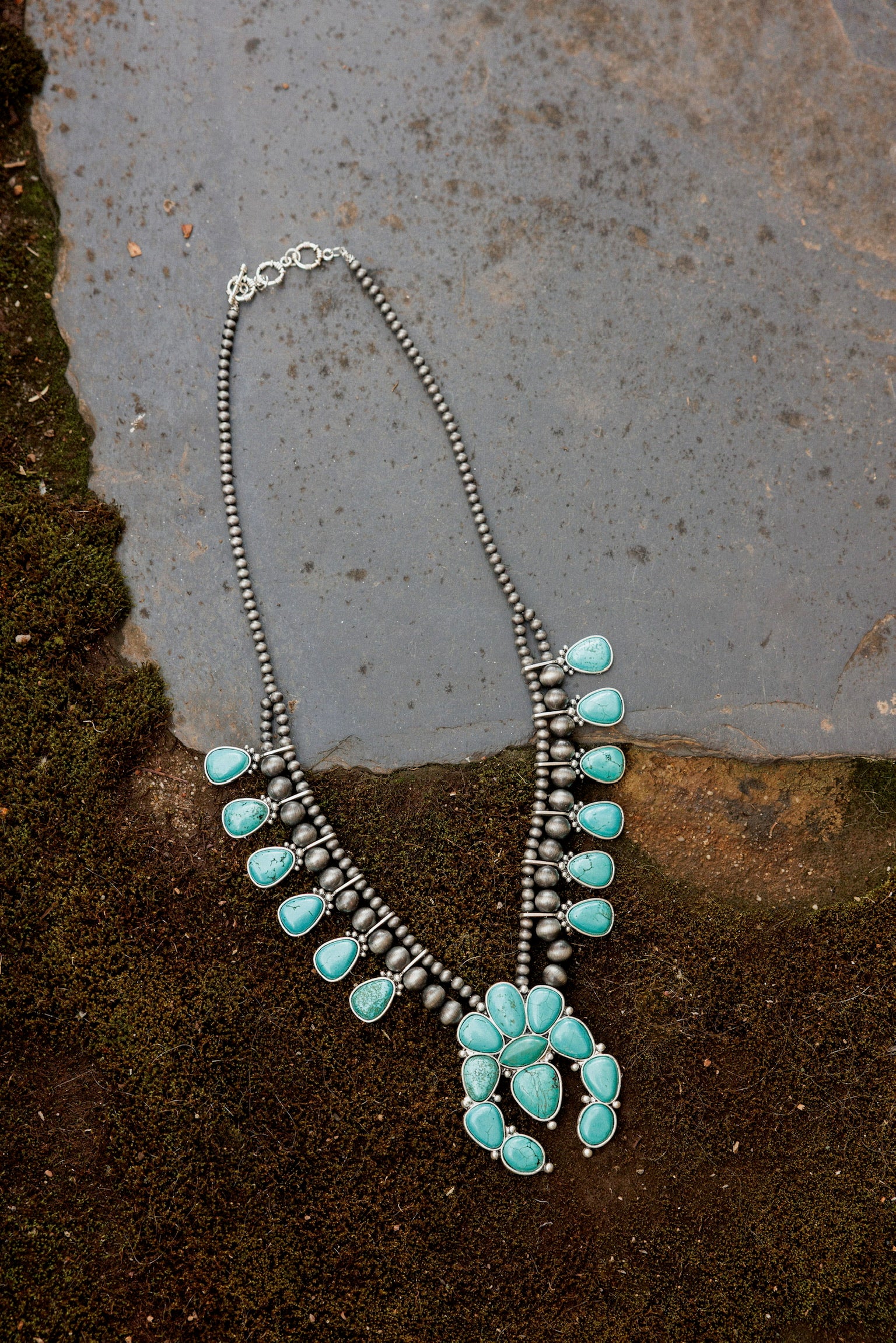 Turquoise Blossom Necklace