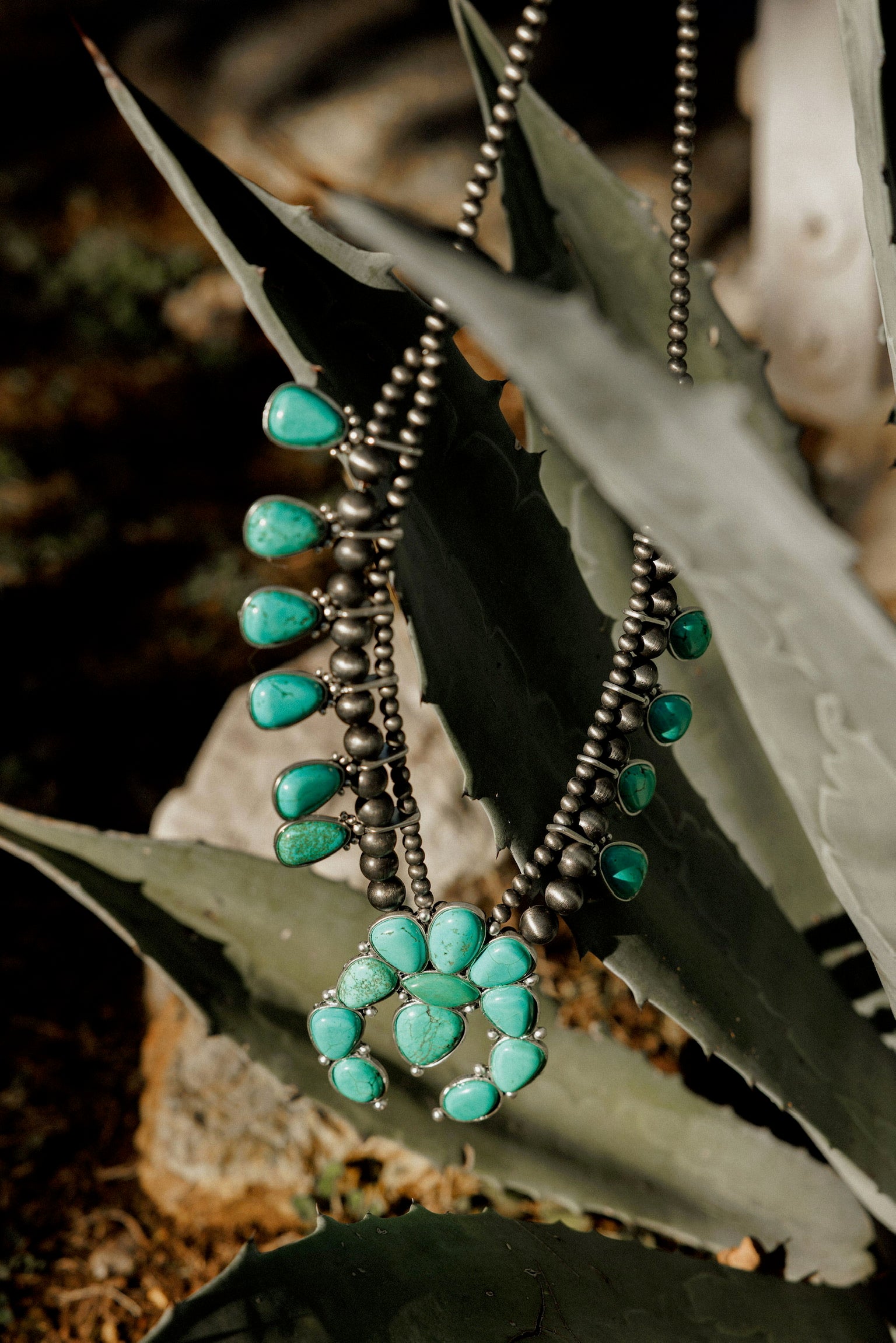 Turquoise Blossom Necklace