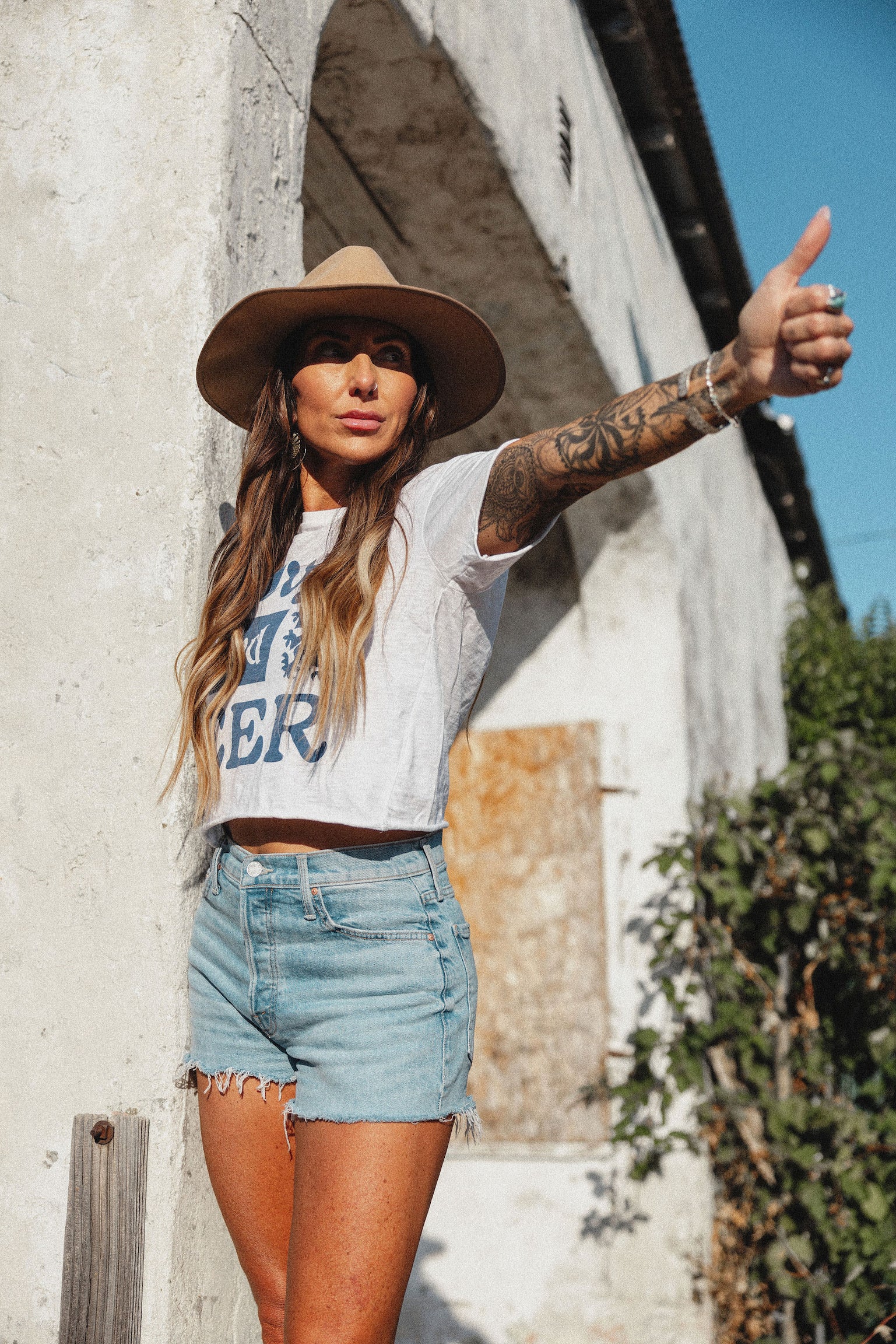 Cowboys and Beer Crop Tee