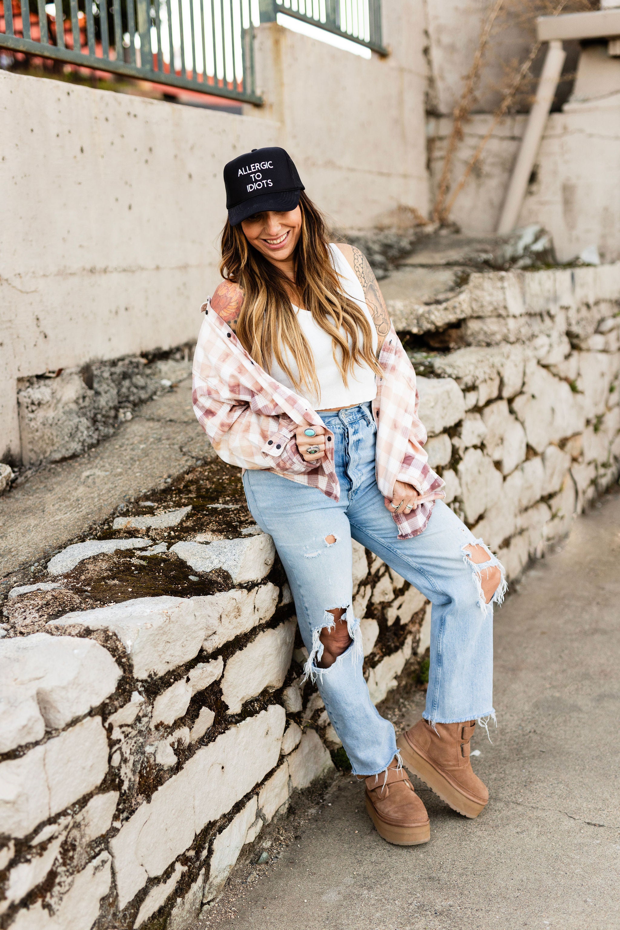 Allergic To Idiots Trucker Hat