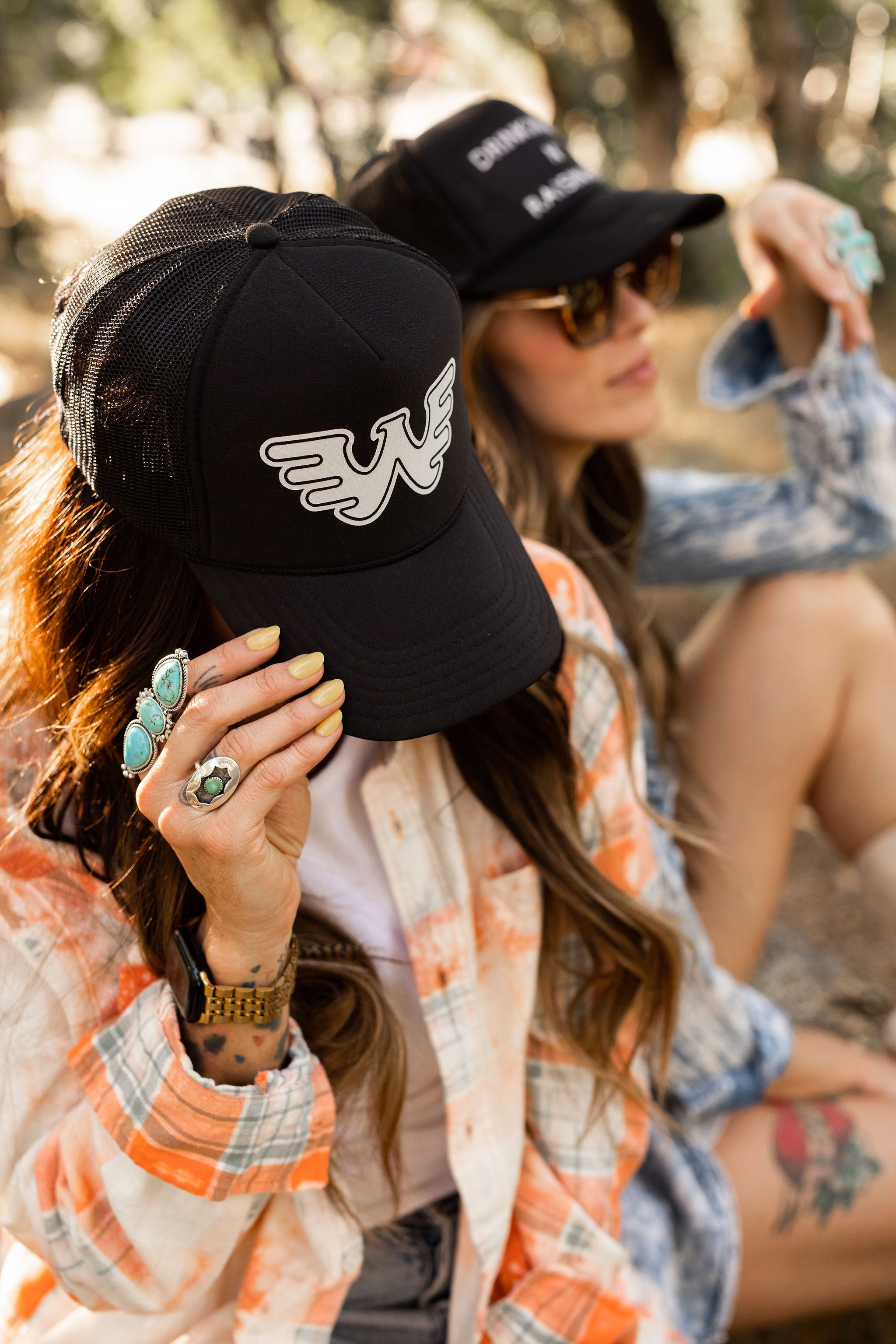Waylon “W” Trucker Hat Black