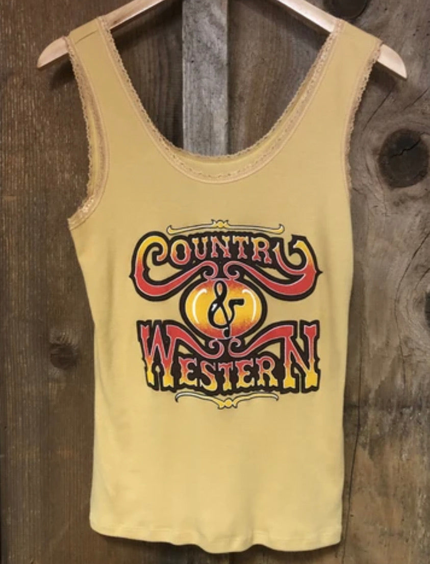 Country & Western Lace Tank