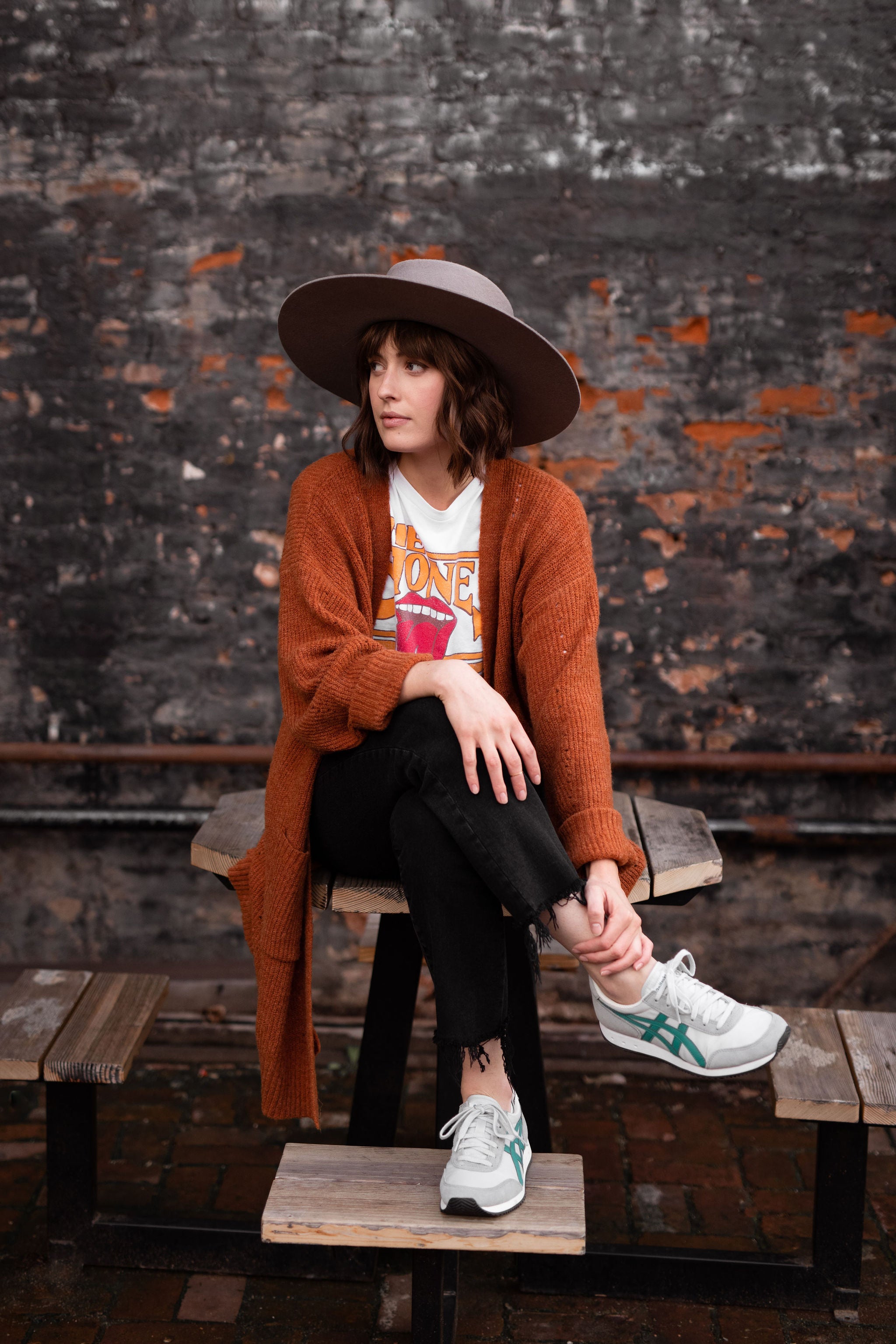 Rolling Stones Stoned Off White Cropped Tee