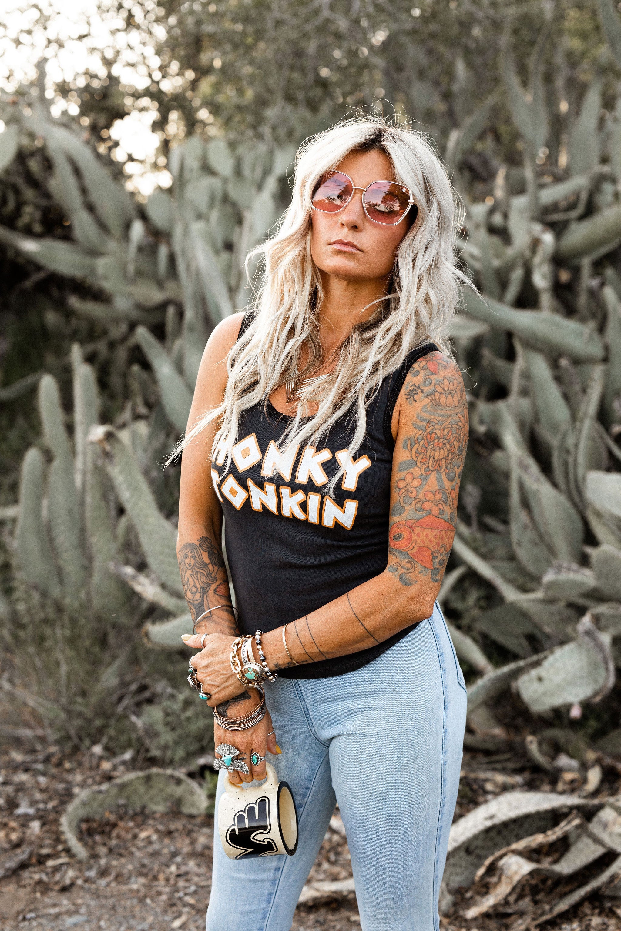 Honky Tonkin Lace Tank