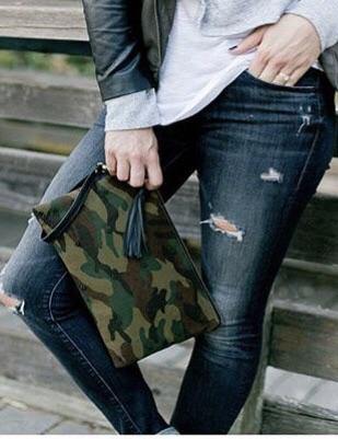 Nina Camo Clutch - Waylon + Willie Boutique
