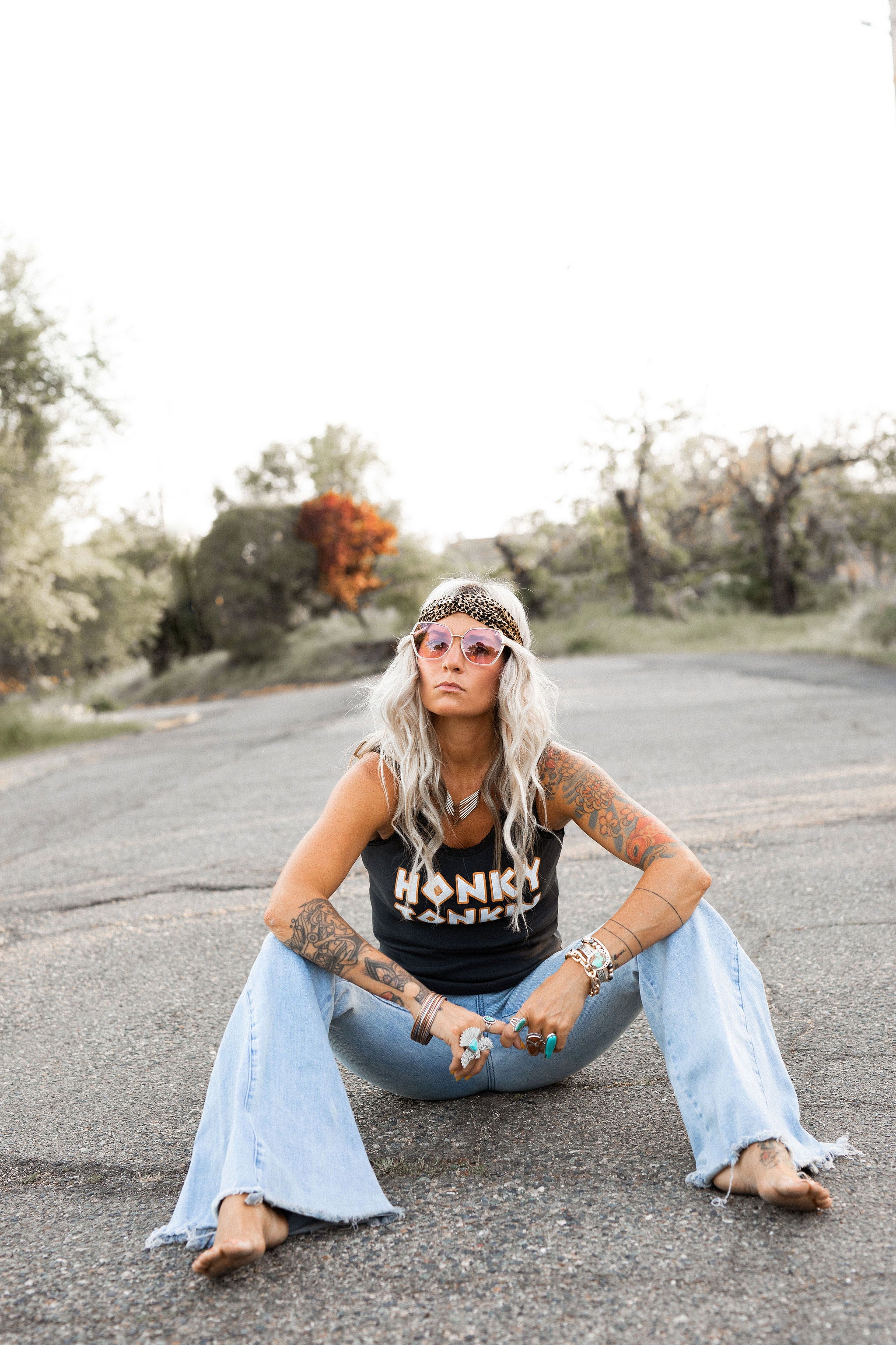 Honky Tonkin Lace Tank