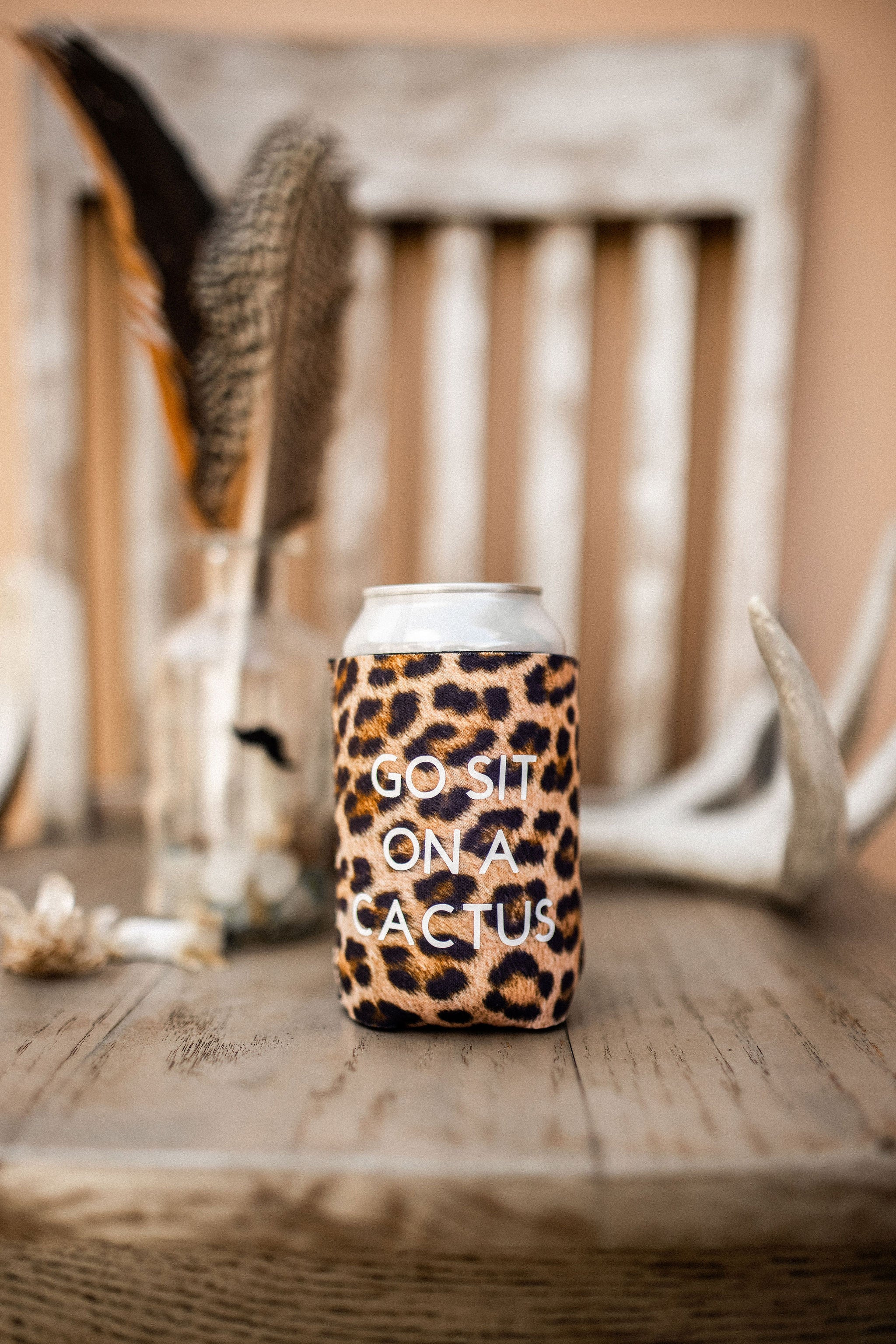 Go Sit On A Cactus- Can Holder