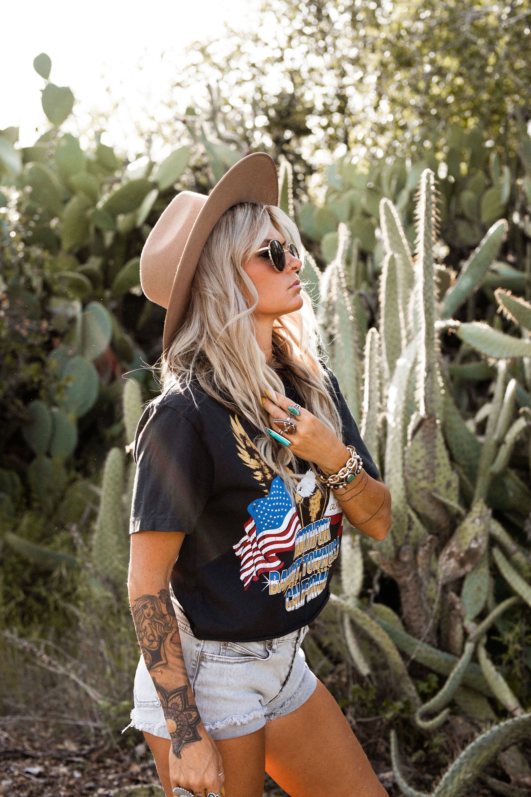 Bandit Town Crop Tee