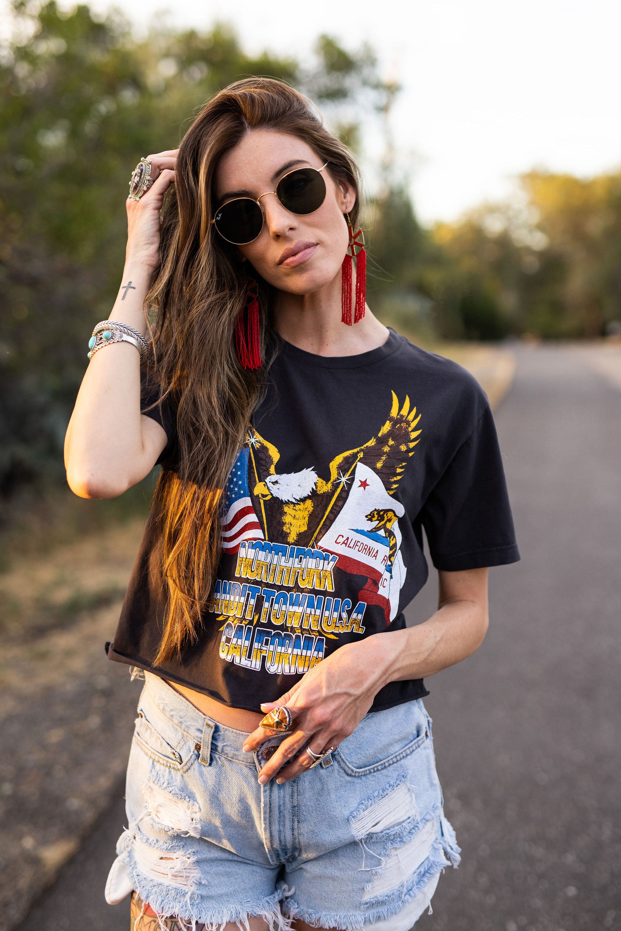Bandit Town Crop Tee