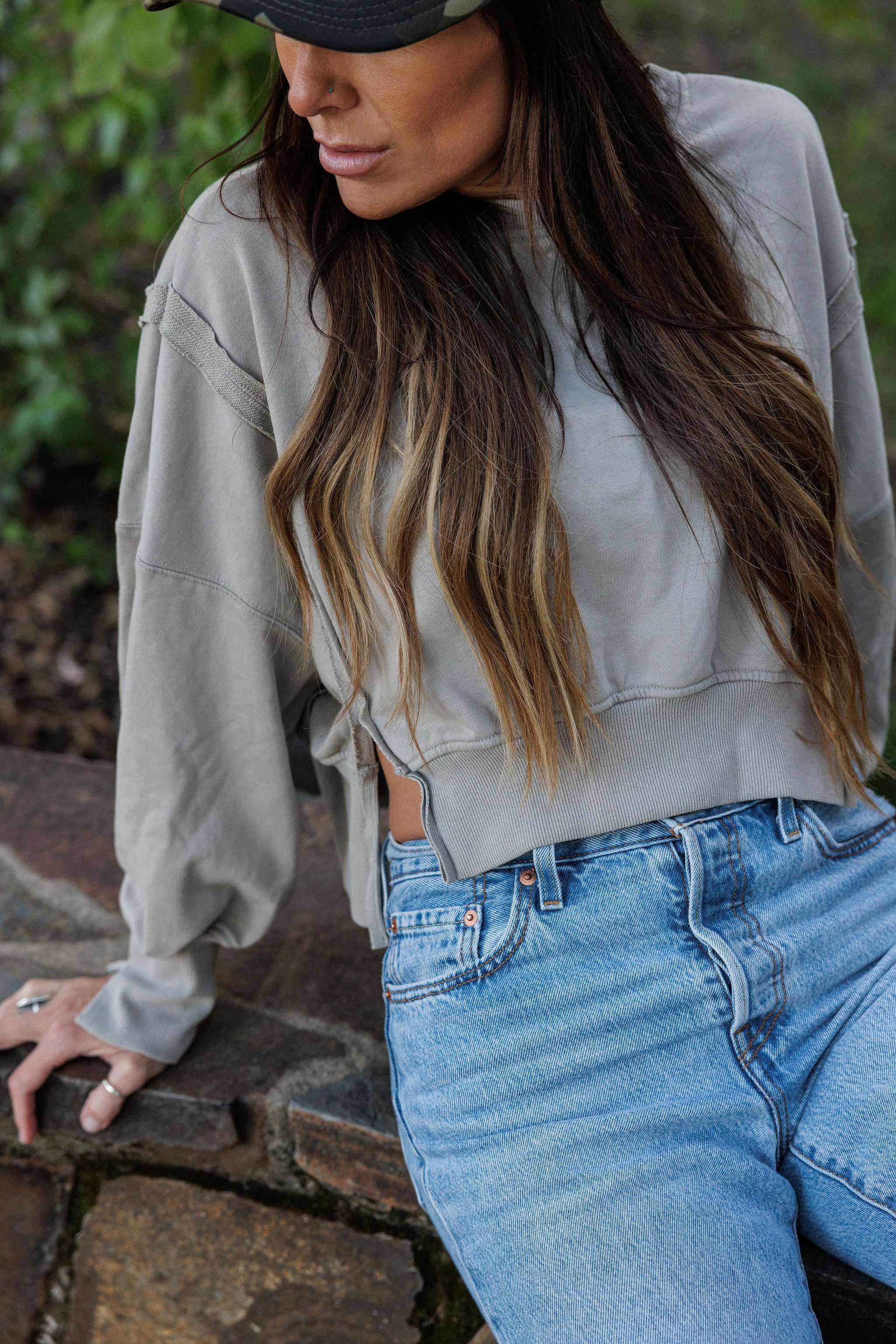 Buckskin Slit Pullover