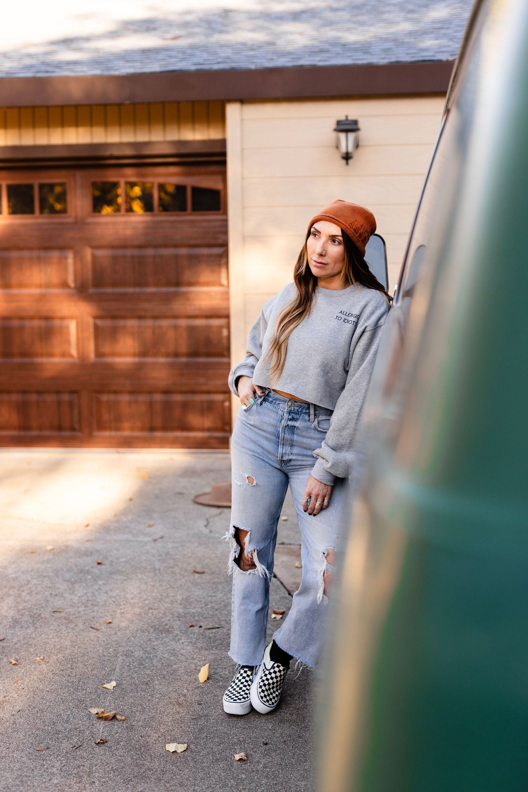 Allergic To Idiots Crewneck