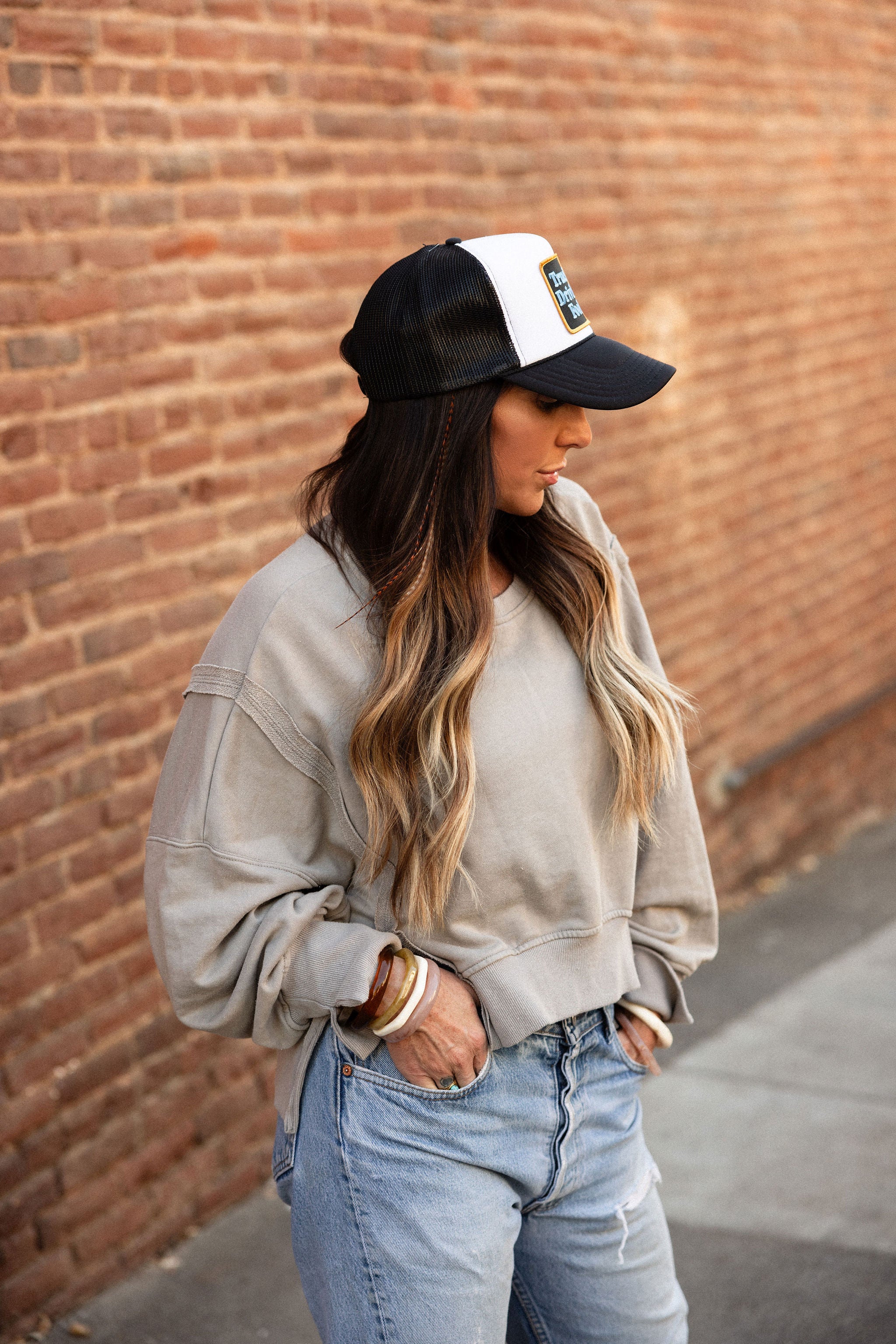 Buckskin Slit Pullover