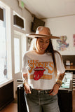Rolling Stones Stoned Off White Cropped Tee