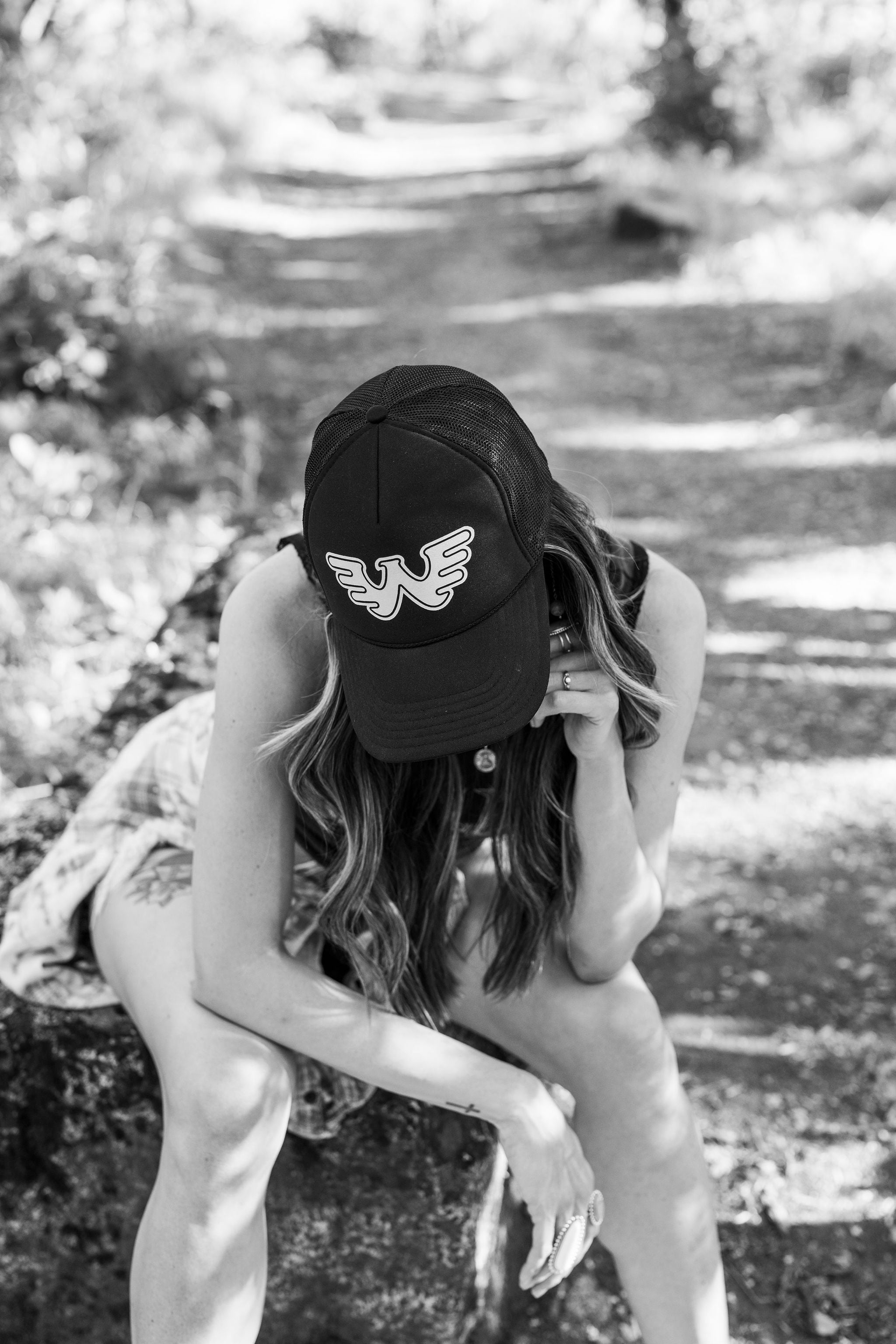 Waylon “W” Trucker Hat Black