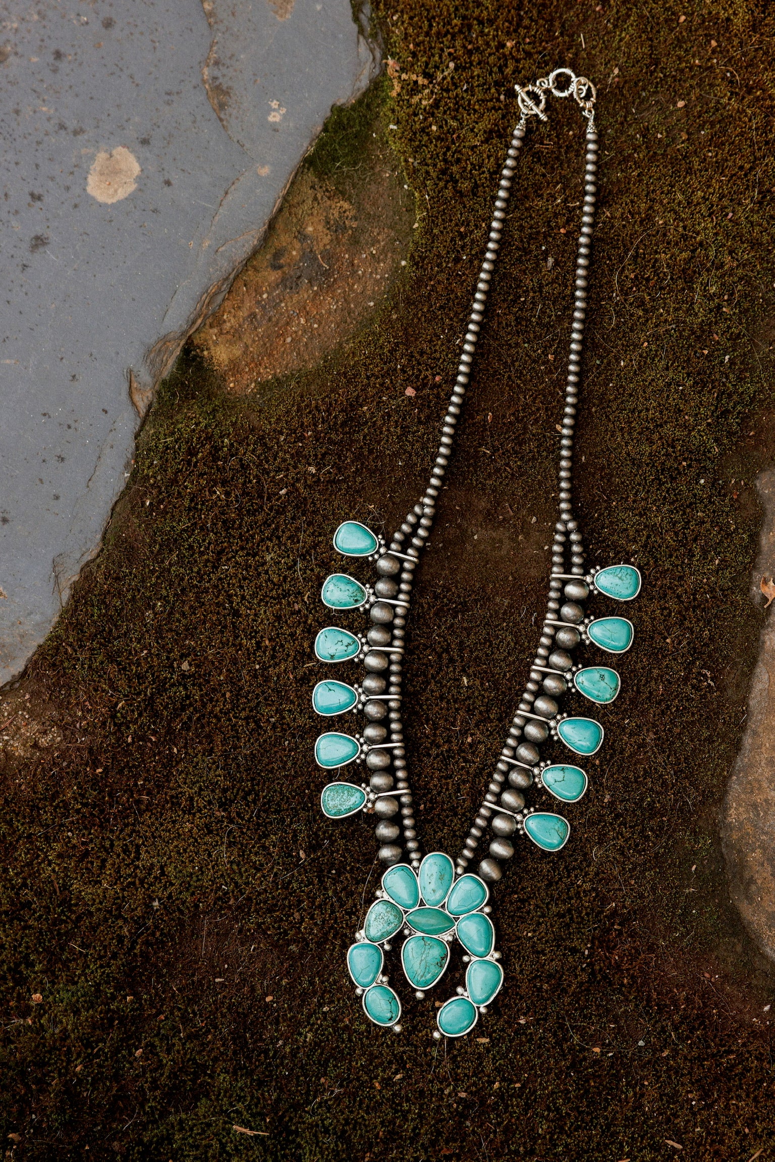 Turquoise Blossom Necklace