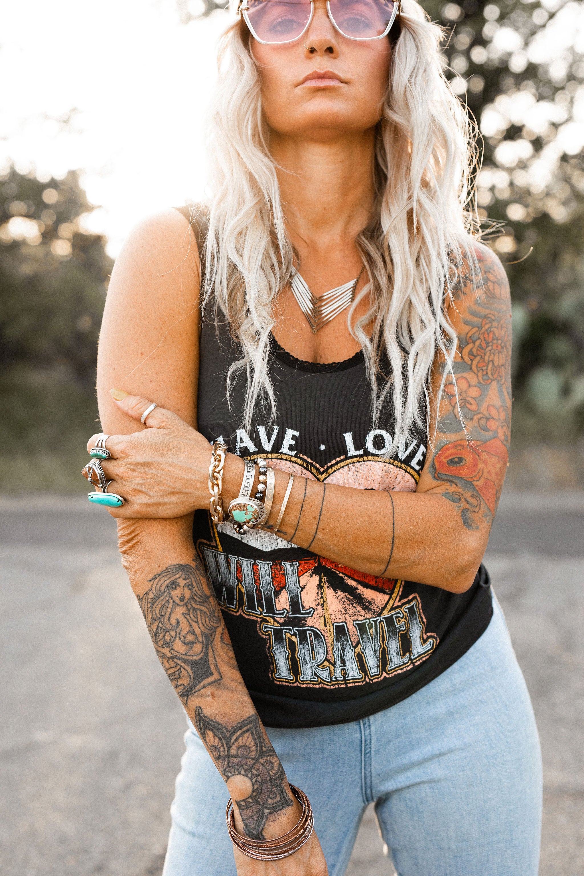 Have Love Will Travel Lace Tank