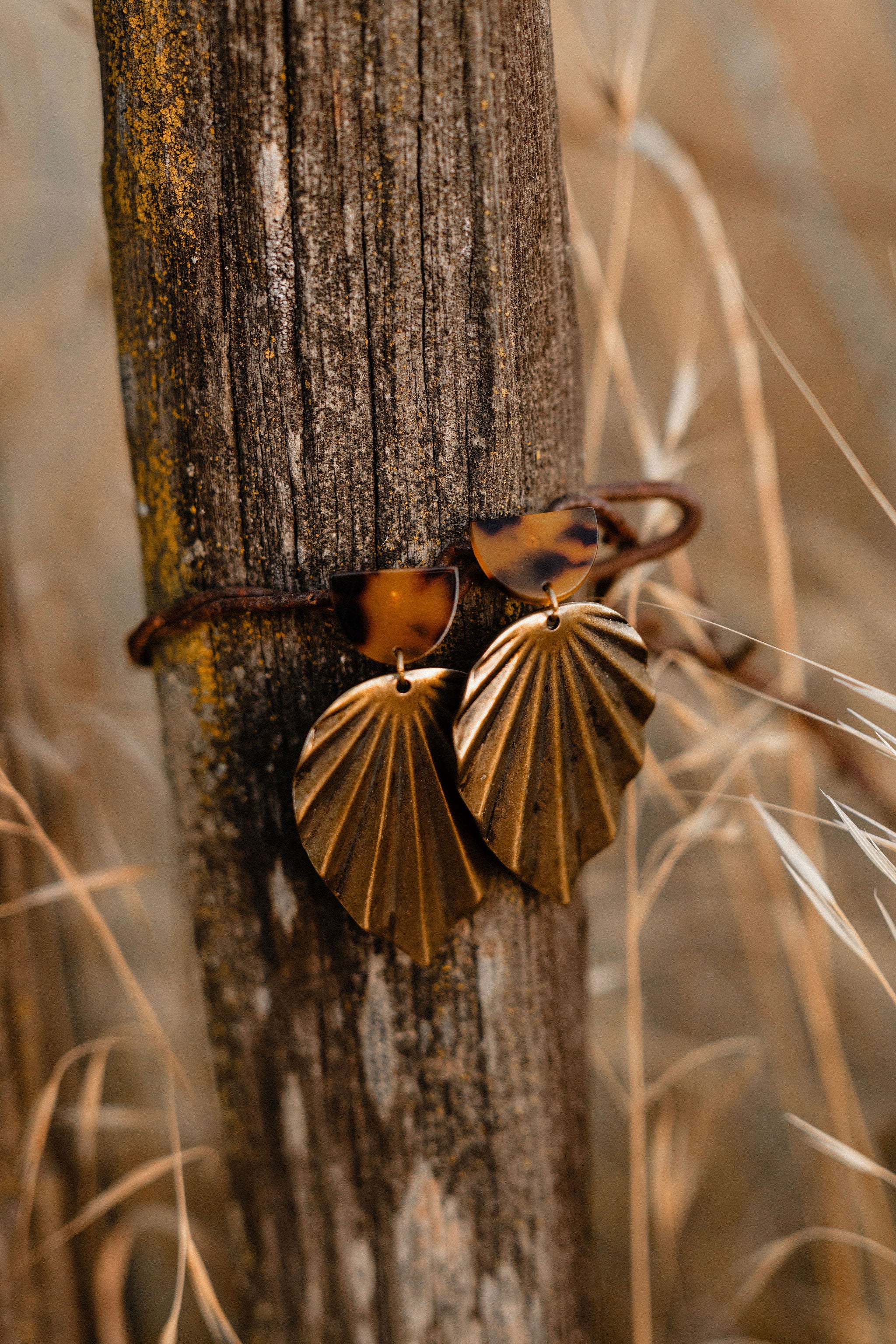Brass Roots Earrings