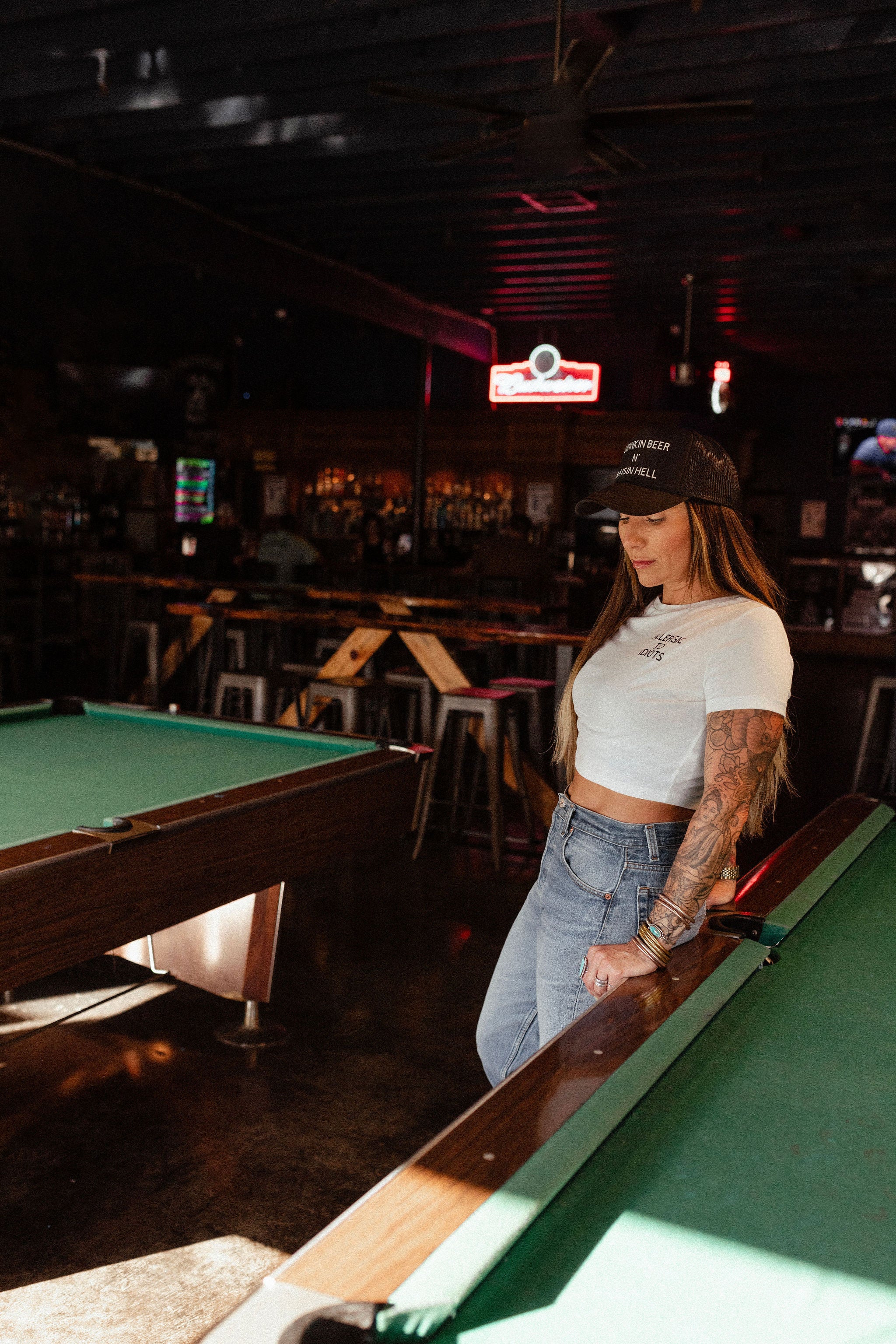 Drinkin B**R N Raisin Hell Trucker Hat