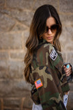 Ramble On Waylon Jennings Military Jacket