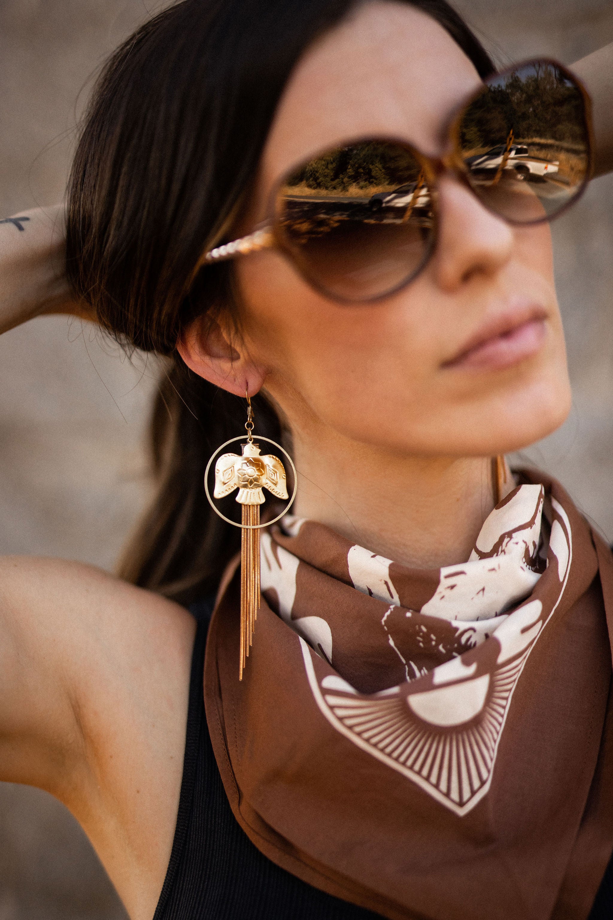 Thunderbird Tassel Earrings