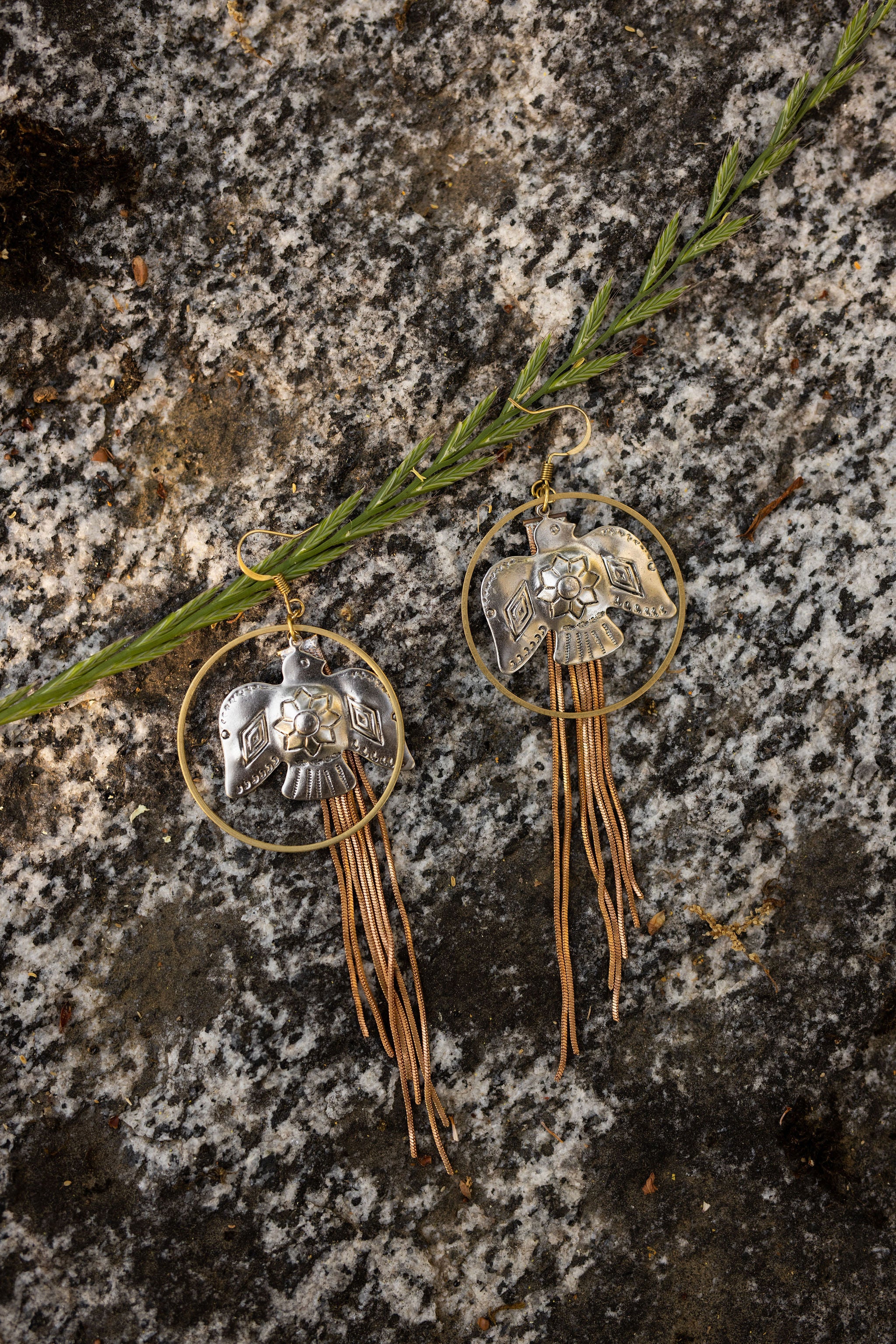 Thunderbird Tassel Earrings