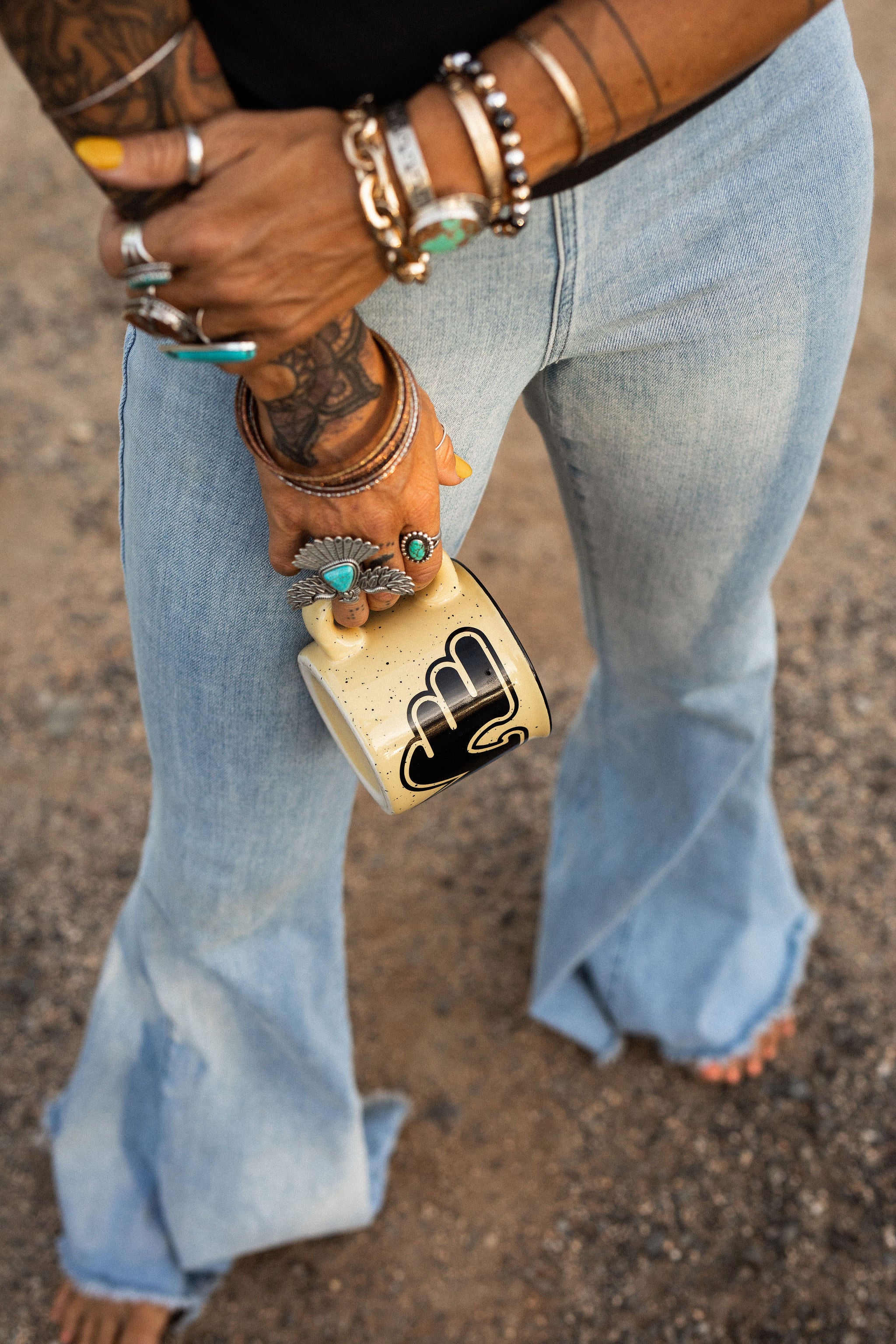 Waylon Campfire Stonewear Mugs