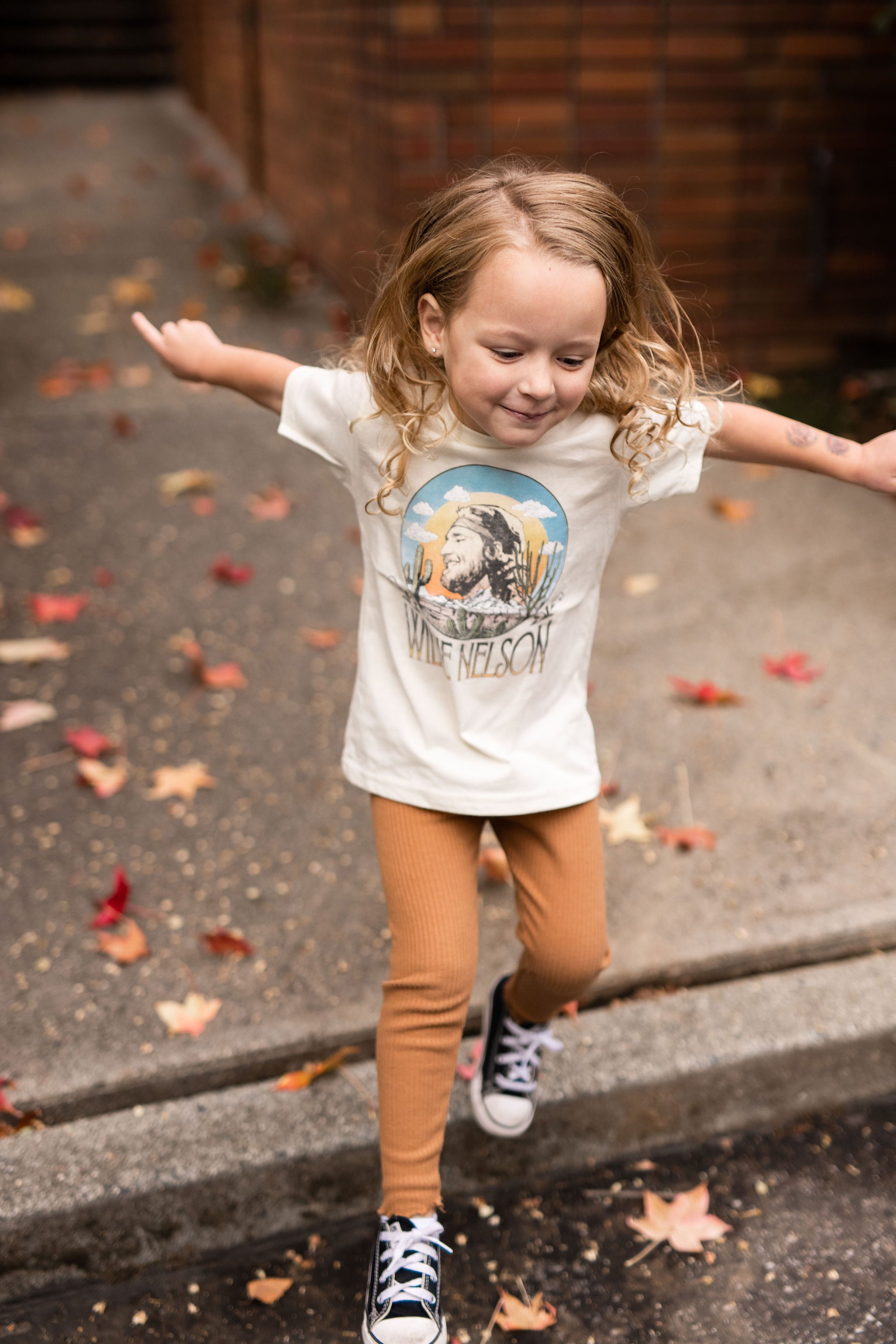 Willie Nelson In The Sky Kids Tee