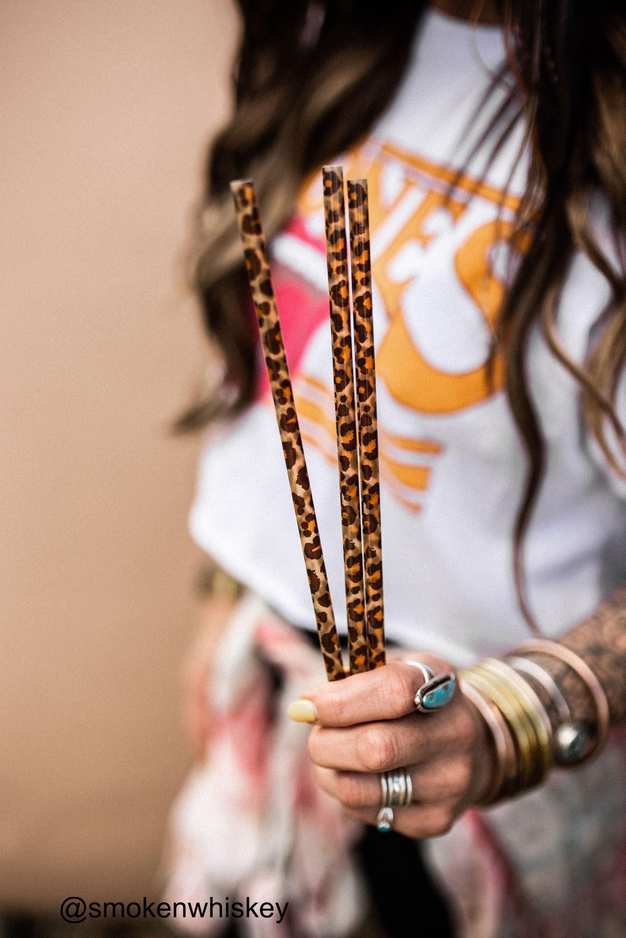 Leopard Reusable Straws